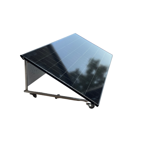 Kit solaire Plug & Play 500 W – DMEGC / Hoymiles – Support mobile sur roulettes (Made in France) – Image 3